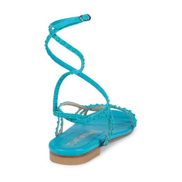 STUART WEITZMAN Leya Embellished Suede Gladiator Sandals Size 6.5 Brand New - Picture 2 of 5